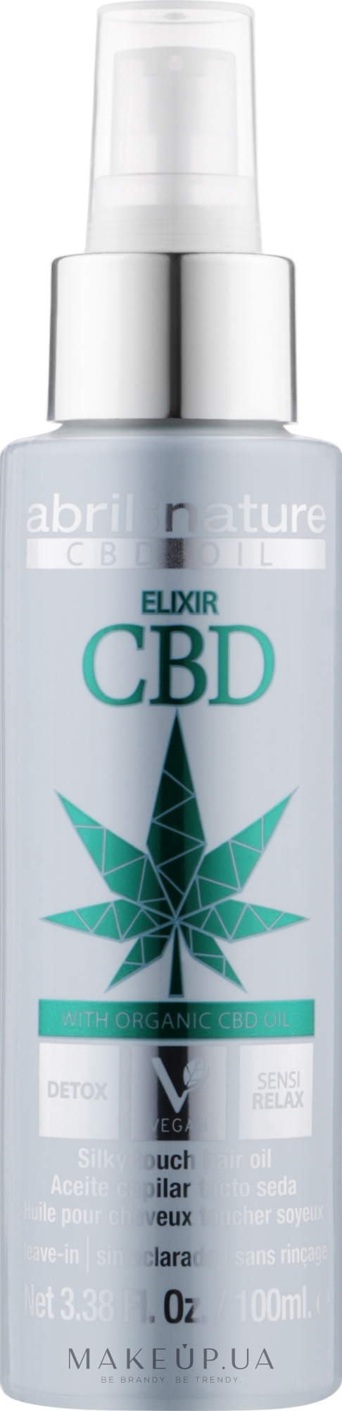 Детокс-еліксир олія для волосся конопляною олією - Abril et Nature CBD Cannabis Oil — фото 100ml
