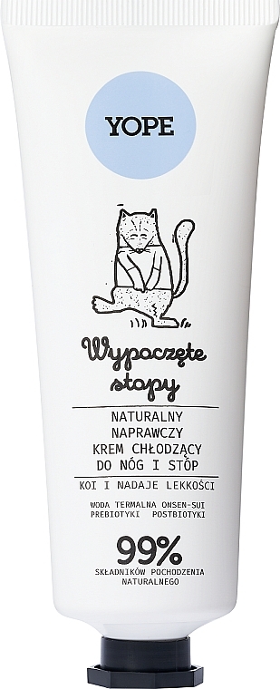 Натуральний відновлювальний і охолоджувальний крем для ніг і ступнів - Yope — фото N1