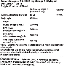 Харчова добавка "Омега 3 + D3", 2900 мг, зі смаком лимона - Osavi Daily Omega — фото N2