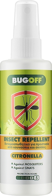 Спрей від укусів комах з цитронелою - Madis Bug Off Insect Repellent Citronella — фото N1