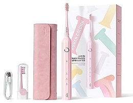 Парфумерія, косметика Електрична зубна щітка Y1S, рожева - Usmile Sonic Electric Toothbrush Y1S Honey Pink
