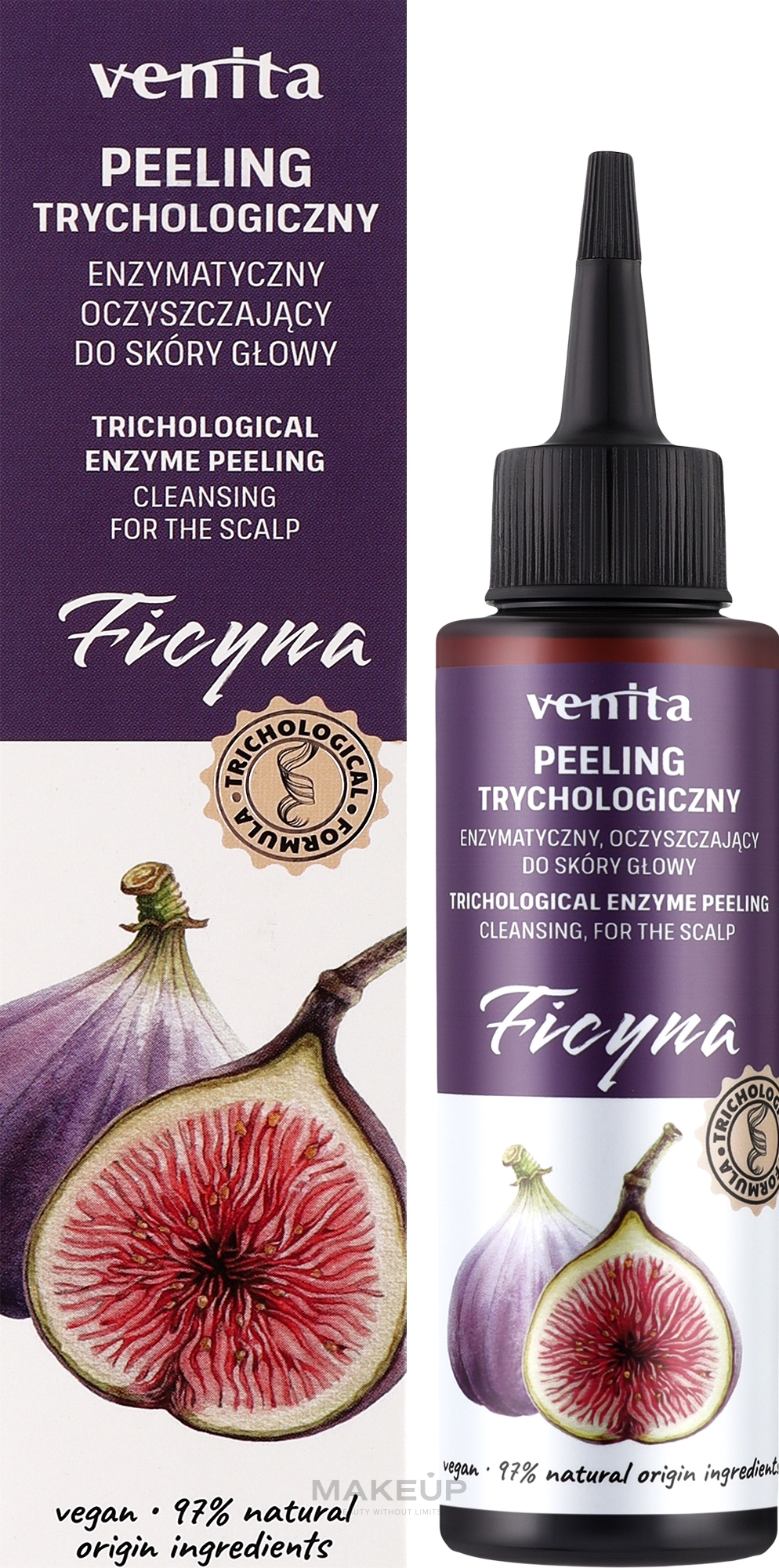 Трихологический скраб для кожи головы - Venita Trycho Peeling Ficyna  — фото 100ml