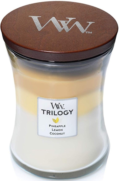 Ароматична свічка в склянці - WoodWick Hourglass Trilogy Candle Fruits of Summer — фото N3