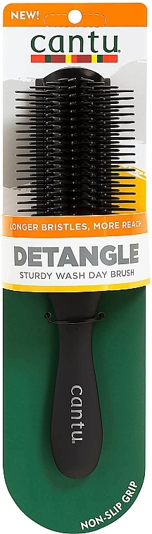 Гребінець для розплутування волосся, чорний - Cantu Detangling Sturdy Wash Day Brush Black — фото N1