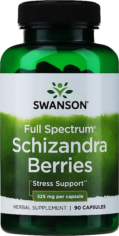 Харчова добавка "Ягоди лимонника", 525 мг - Swanson Full Spectrum Spearmint Leaf — фото N1