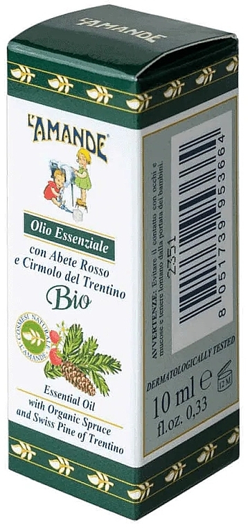 Эфирное масло "Ель и трентинская сосна" - L'Amande Regionali Abete Rosso E Cirmolo Del Trentino Essential Oil — фото N3