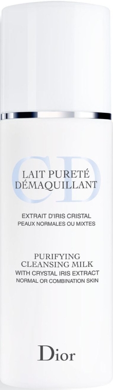 Молочко для снятия макияжа для лица и век - Dior Lait Purete Demaquillant Purifying Cleansing Milk
