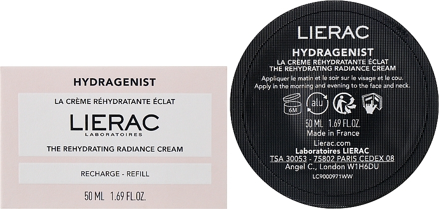 Увлажняющий крем для лица - Lierac Hydragenist The Rehydrating Radiance Cream Refill (сменный блок) — фото N2