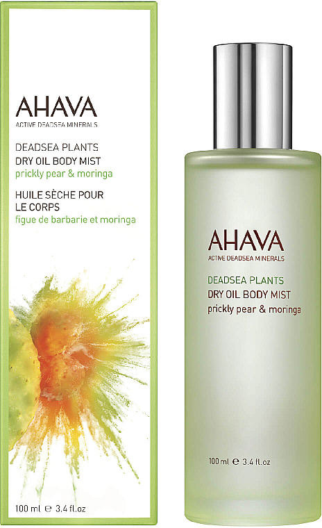 Суха олія для тіла - Ahava Dry Oil Body Mist Prickly Pear & Moringa