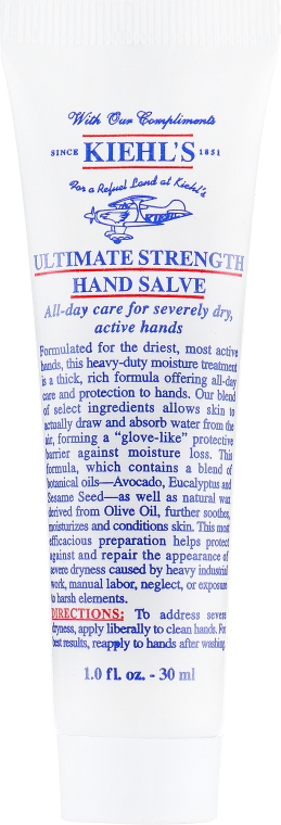 Крем для рук для защиты и восстановления сухой и поврежденной кожи - Kiehl's Ultimate Strength Hand Salve