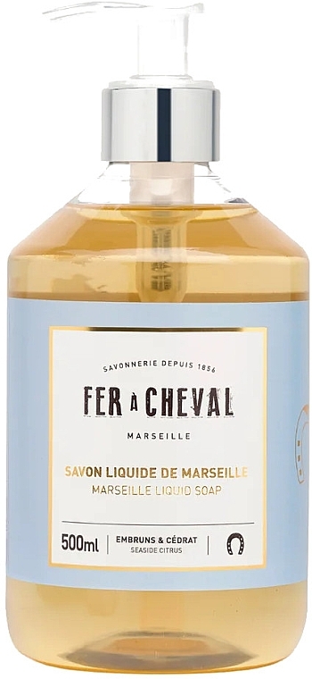 Рідке марсельське мило "Приморський цитрус" - Fer A Cheval Marseille Liquid Soap Seaside Citrus — фото N1