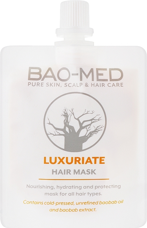 Поживна маска з екстрактом та олією баобаба - Bao-Med Luxuriate Hair Mask — фото N1