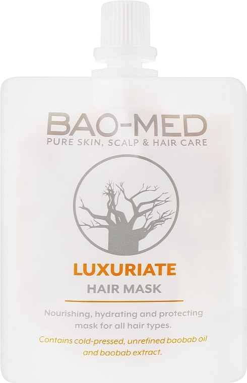 Питательная маска с экстрактом и маслом баобаба - Bao-Med Luxuriate Hair Mask — фото N1