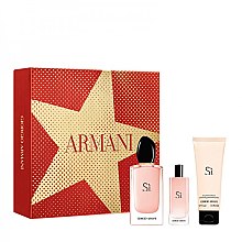 Парфумерія, косметика Giorgio Armani Si Fiori - Набір (edp/100ml + edp/15ml + b/lot/75ml)