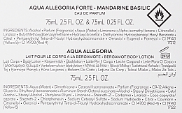 Guerlain Aqua Allegoria Forte Mandarine Basilic - Набор (edp/75 ml + b/lot/75ml + edp 7.5 ml) — фото N3