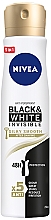 Дезодорант-антиперспірант "Ніжність шовку" - NIVEA Black & White Invisible Silky Smooth Antyperspirant Spray — фото N3