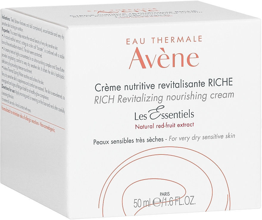 Живильний крем для обличчя - Avene Rich Revitalizing Nourishing Cream — фото N3