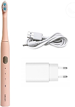 Електрична звукова зубна щітка, рожева - Smiley Light — фото N2