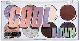 Палетка теней для век - Makeup Obsession Cool Down Eyeshadow Palette — фото N2