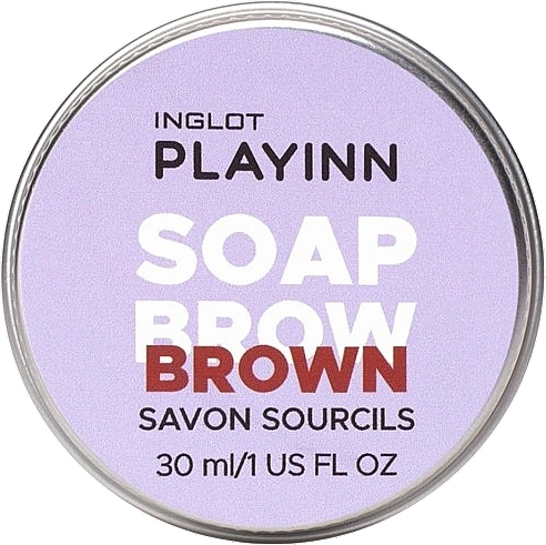 Мило для брів, коричневе - Inglot Playinn Soap Brow Brown — фото N1