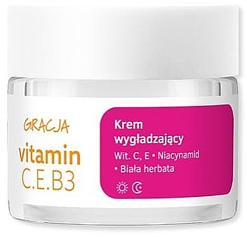 Розгладжувальний крем для обличчя - Gracja Vitamin C.E.B3 Cream — фото N1