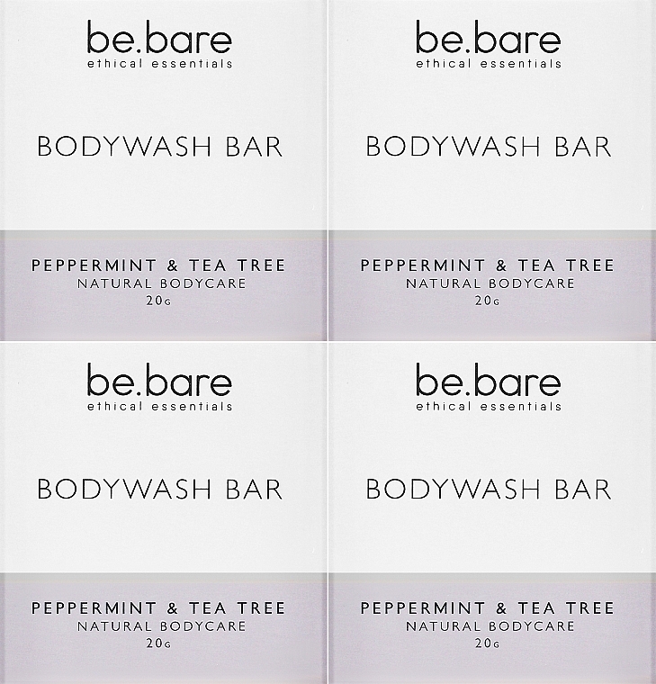 Набор - Be.Bare Life Mini Bodywash Bar Set (soap/4x20g) — фото N2