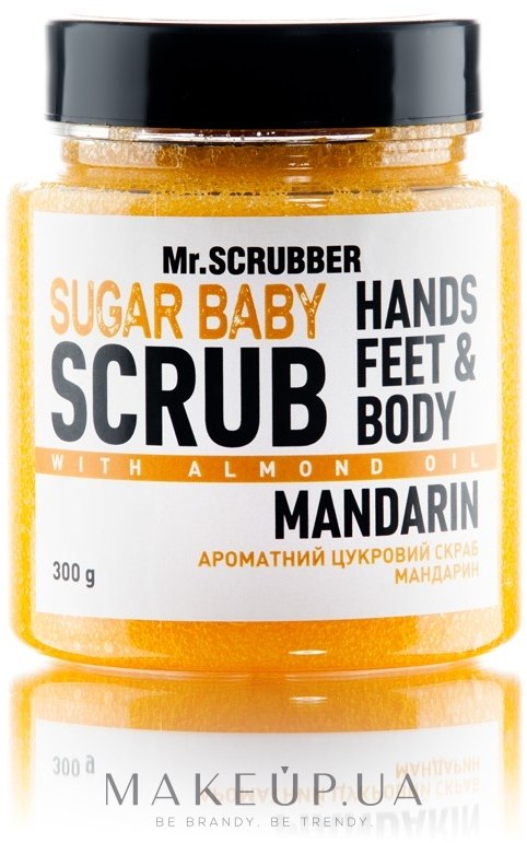 Сахарный скраб для тела "Mandarin" - Mr.Scrubber Shugar Baby Hands Feet & Body Scrub — фото 300g