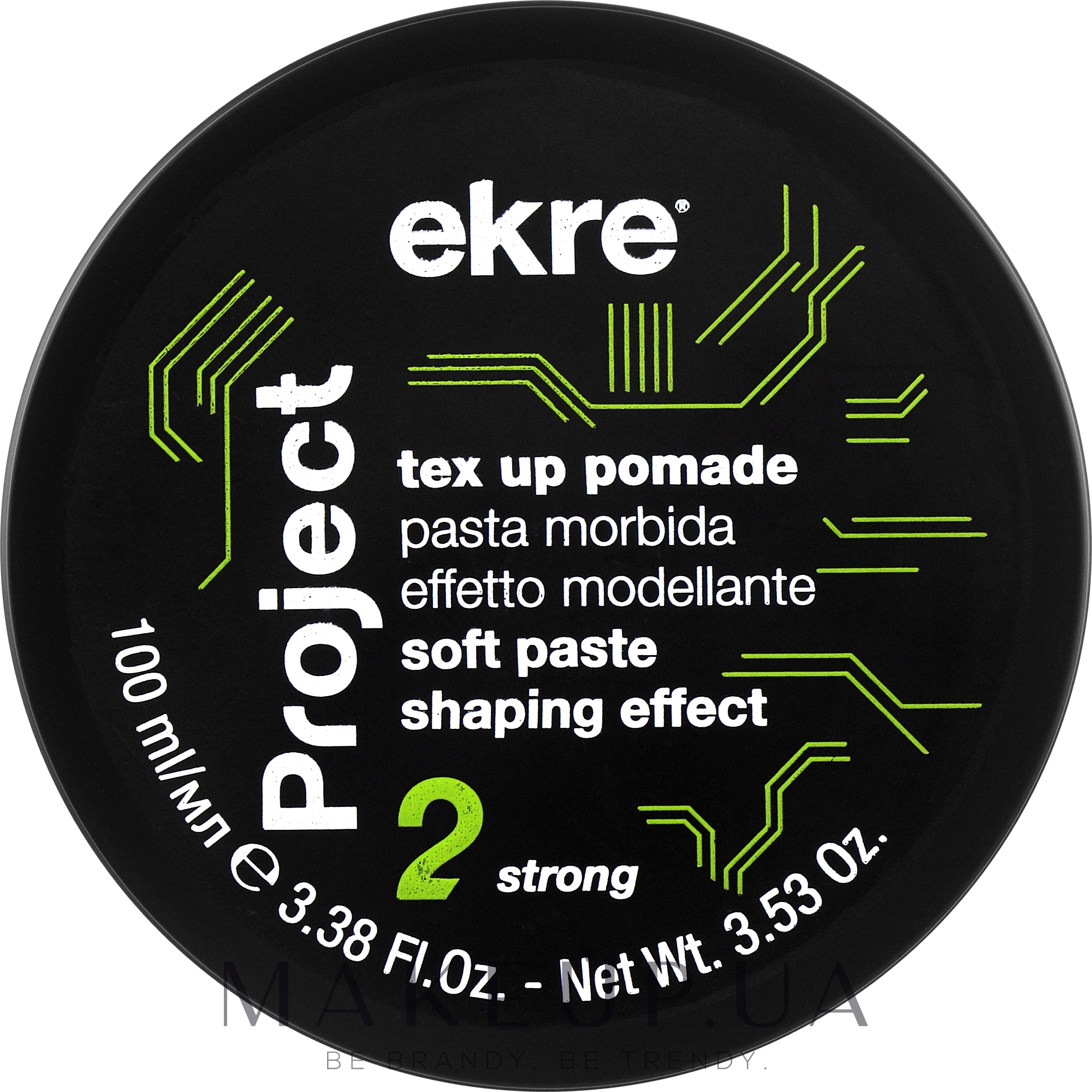 Паста для волос - Ekre Project Strong Tex Up Pomade — фото 90ml