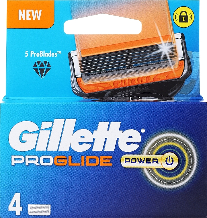 Сменные кассеты для бритья, 4 шт. - Gillette Fusion 5 Proglide Cartridges — фото N1