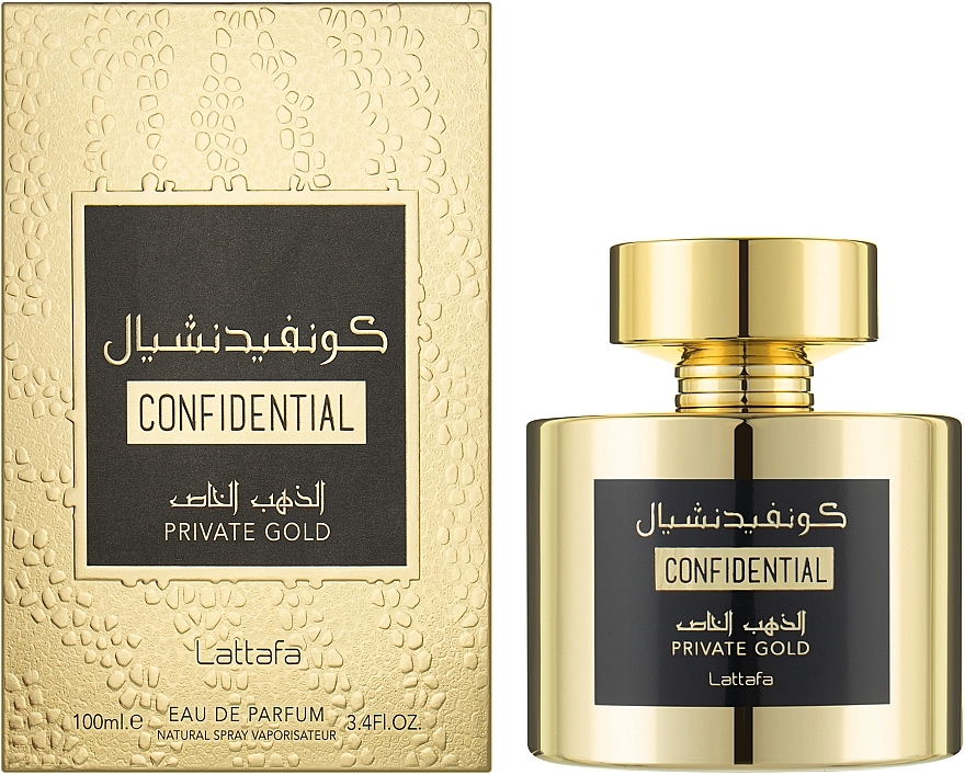 Lattafa Perfumes Confidential Private Gold - Парфумована вода — фото N2