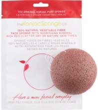 Духи, Парфюмерия, косметика Спонж для лица с красной глиной - The Konjac Sponge Co Facial Puff Red Clay