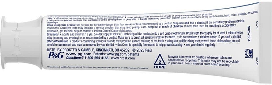 Отбеливающая зубная паста - Crest Pro-Health Whitening Gel Toothpaste — фото N3