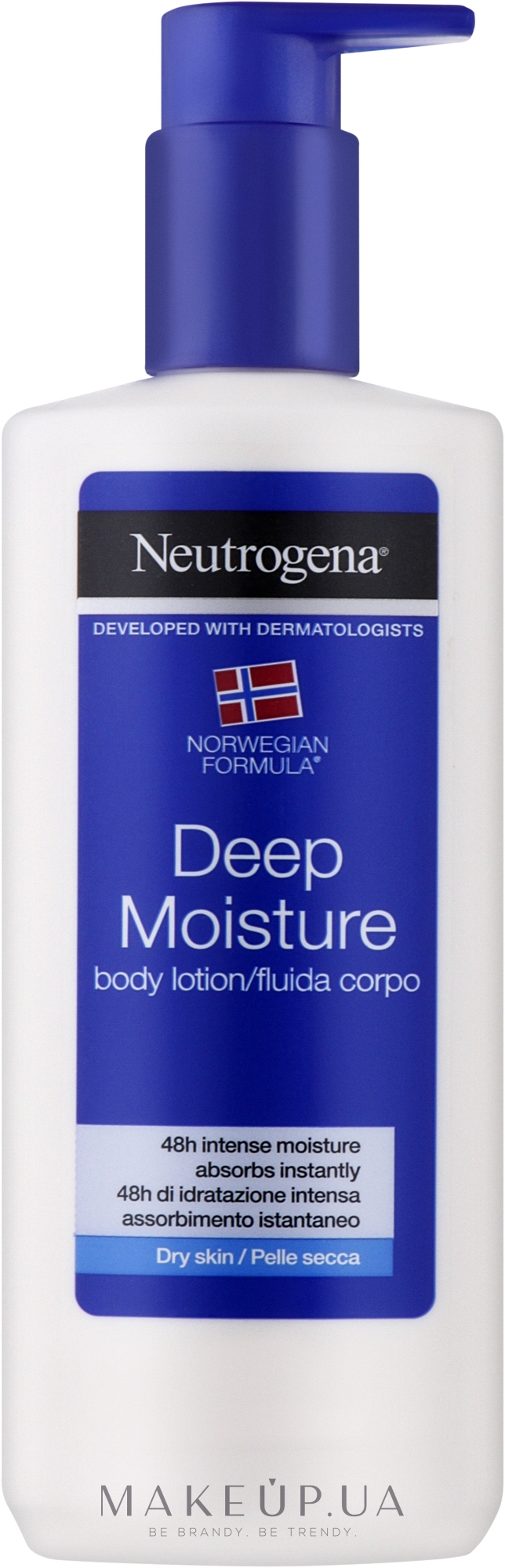 Глибоко зволожуюче молочко для тіла - Neutrogena Deep Moisture Body Lotion Crema Fluida — фото 250ml