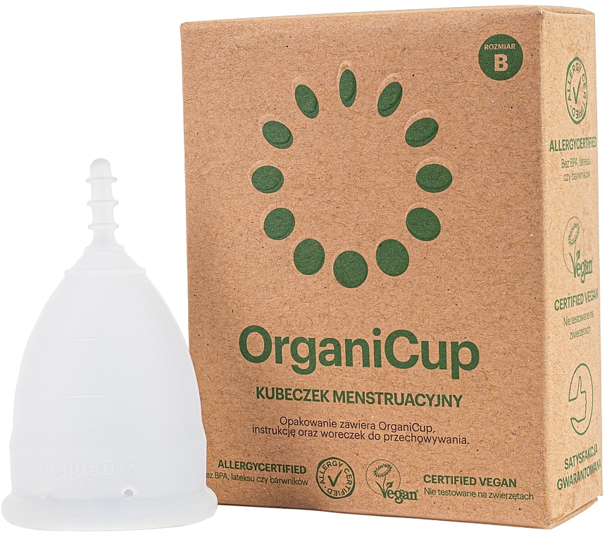 Менструальная чаша, размер В - OrganiCup