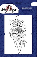 Флеш-тату перевідні "Троянди в геометрії" - Arley Sign — фото N3