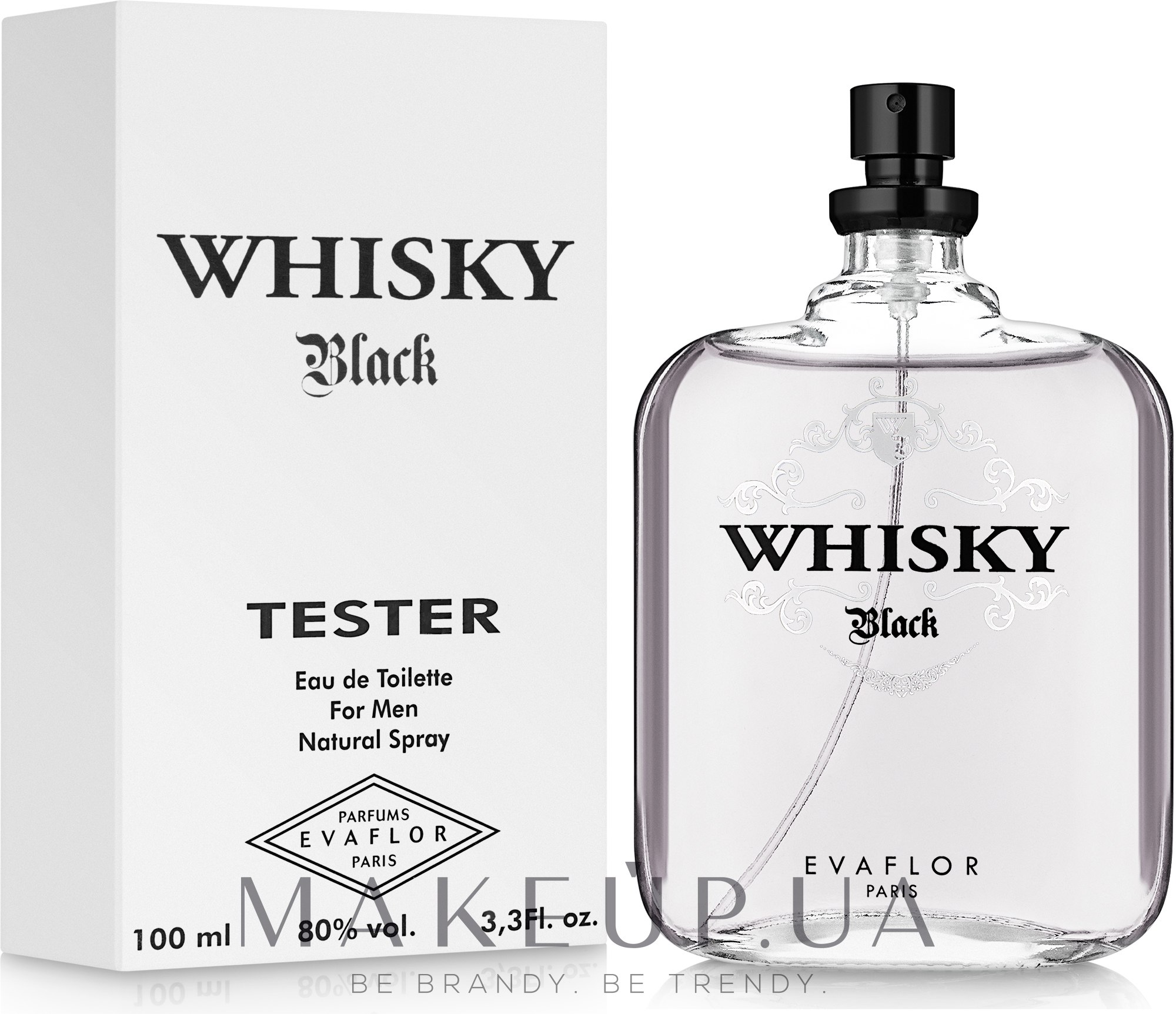 Evaflor Whisky Black - Туалетная вода (Тестер без крышечки) — фото 100ml