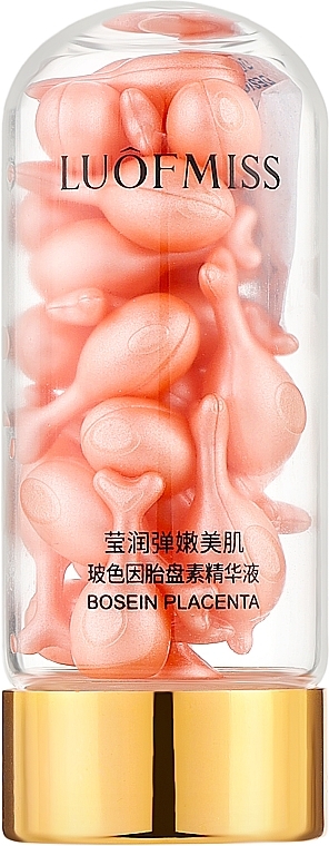 Сировотка концентрат у капсулах для обличчя з плацентою та ніацинамідом - Luofmiss Basein Placenta — фото N1