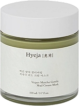 Грязевая мака для лица с матчей - Hyeja Vegan Matcha Gentle Mud Cream Mask — фото N1