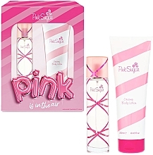 Духи, Парфюмерия, косметика Pink Sugar Eau - Набор (edt/100ml + b/lot/250ml)