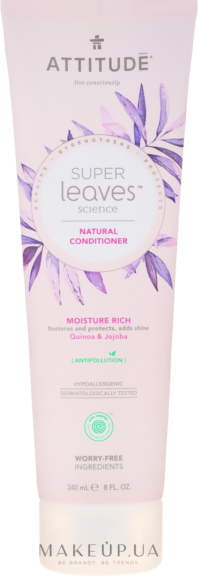 Увлажняющий кондиционер - Attitude Super Leaves Conditioner Moisture Rich Intense Hydration Quinoa & Jojoba — фото 240ml