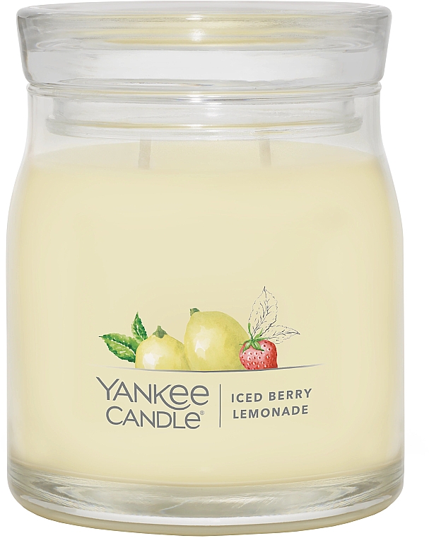 Ароматическая свеча в банке "Ледяной ягодный лимонад" - Yankee Candle Iced Berry Lemonade — фото N1