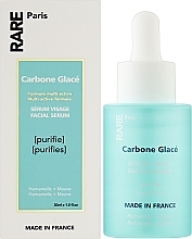 Очищувальна сироватка для обличчя з гамамелісом і екстрактом мальви - RARE Paris Carbone Glace Purifying Face Serum — фото N2
