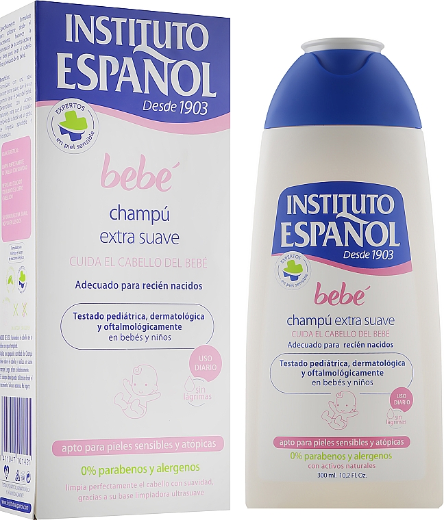 Шампунь для волос для новорожденных - Instituto Espanol Bebe Bath Gel Without Soap Newly Born Sensitive Skin — фото N2