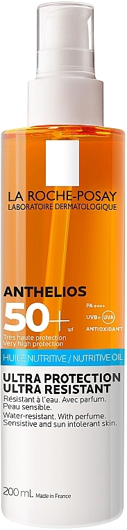УЦЕНКА Солнцезащитное живительное масло для чувствительной и склонной к солнечной непереносимости кожи лица и тела, SPF 50+ - La Roche-Posay Anthelios XL Invisible Nutritive Oil SPF 50+ * — фото N1