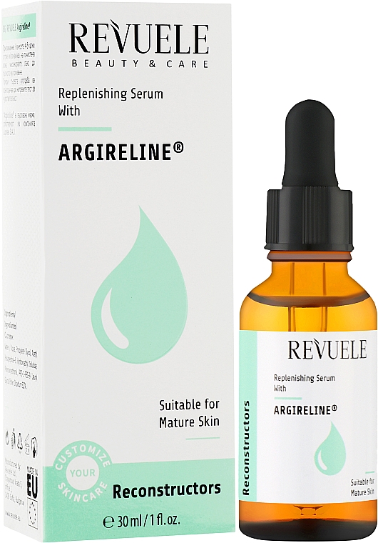 Восстанавливающая сыворотка для лица с аргирелином - Revuele Replenishing Serum With Argireline — фото N2