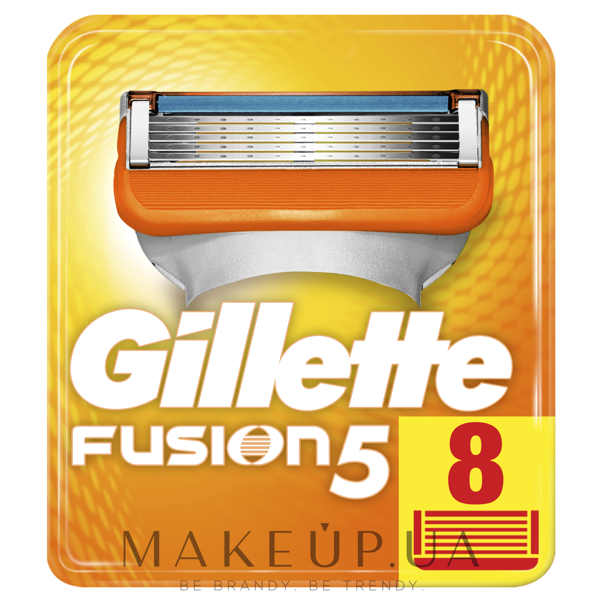 Змінні касети для гоління, 8 шт. - Gillette Fusion — фото 8шт