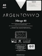 Чулки "Mirage 40 AUT" 40 DEN, bianco - Argentovivo — фото N2