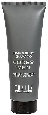 Мужской шампунь для волос и тела - Thalia Codes of Men Hair & Body Shampoo — фото N1