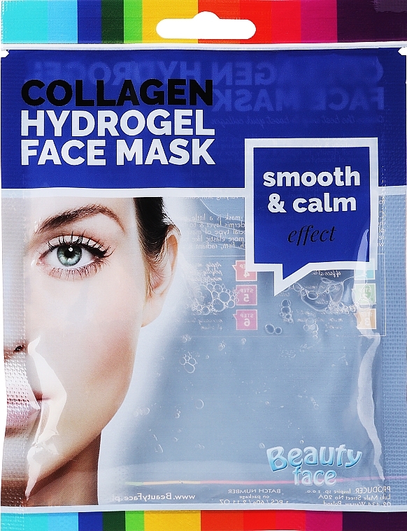Коллагеновая маска с экстрактом жемчуга - Beauty Face Collagen Hydrogel Mask