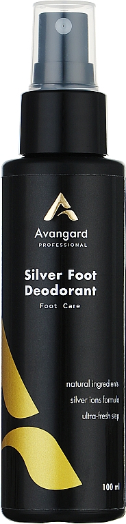 Дезодорант від надмірної пітливості ніг з колоїдним сріблом - Avangard Professional Silver Foot Deodorant — фото N1